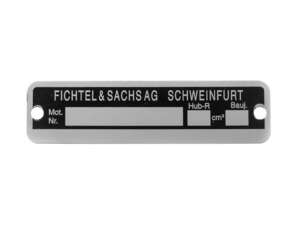 Sachs engine plate Sachs engine plate
