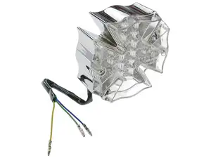 GPO rear light "Arizona" chrome / white GPO rear light "Arizona" chrome / white