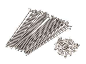 GPO spoke set incl. nipple (2.9 x 157 mm) rear wheel Inox | Piaggio Ciao, Bravo, Boxer GPO spoke set incl. nipple (2.9 x 157 mm) rear wheel Inox | Piaggio Ciao, Bravo, Boxer