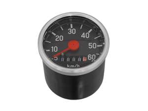 VDO speedometer 60 km/h Ø 48 mm (USA miles conversion) NOS VDO speedometer 60 km/h Ø 48 mm (USA miles conversion) NOS