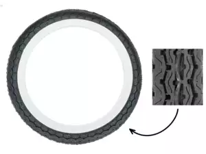 Fortune 2.75 x 17" tires F911 whitewall Fortune 2.75 x 17" tires F911 whitewall