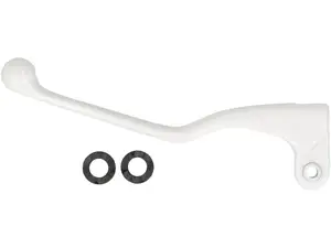 Domino brake lever left long aluminum white NOS Domino brake lever left long aluminum white NOS
