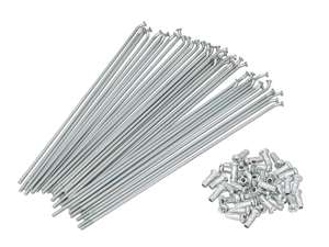 17" Spoke Set, including nipples (2.6 x 185 / 135°), galvanized steel 17" Spoke Set, including nipples (2.6 x 185 / 135°), galvanized steel