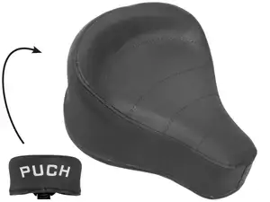 Saddle "PUCH" lettering black Saddle "PUCH" lettering black