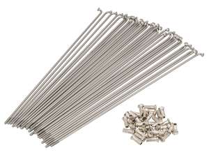 WWS 22" spoke set incl. nipple (2.6 x 249 mm) Inox WWS 22" spoke set incl. nipple (2.6 x 249 mm) Inox