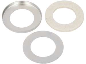 Wheel bearing dust ring Ø 40 / 24.5 mm (with felt) nickel-plated Wheel bearing dust ring Ø 40 / 24.5 mm (with felt) nickel-plated