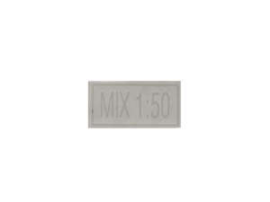 "Mix 1:50" Sticker, 10 x 20 mm | Pony GTX / Cross Beta 521 "Mix 1:50" Sticker, 10 x 20 mm | Pony GTX / Cross Beta 521