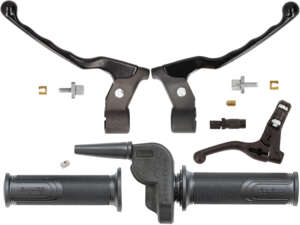 Domino handle set short gas black Domino handle set short gas black