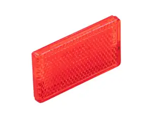 Reflector 62 x 36 mm red self-adhesive square Reflector 62 x 36 mm red self-adhesive square