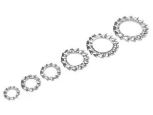 Serrated lock washer M4 - M12 galvanized Serrated lock washer M4 - M12 galvanized