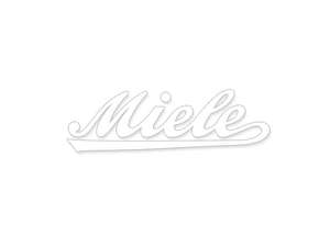 Miele water decal white (8.1 x 2.6 cm) Miele water decal white (8.1 x 2.6 cm)