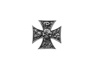 Emblem Iron Cross Skull chrome (adhesive film) Emblem Iron Cross Skull chrome (adhesive film)