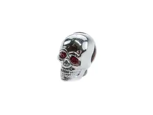 Decorative figure Skull chrome red eyes (grub screw) Decorative figure Skull chrome red eyes (grub screw)