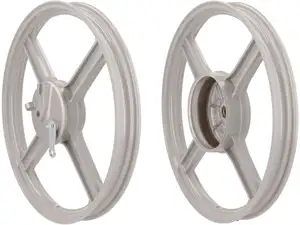Wheel set 16" cast silver (4 spokes) replica | Piaggio Bravo Wheel set 16" cast silver (4 spokes) replica | Piaggio Bravo